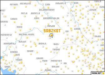 map of Sabz Kot