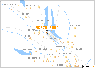 map of Sabz Pūshān