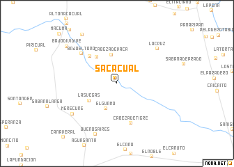 map of Sacacual