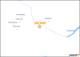 map of Sácama