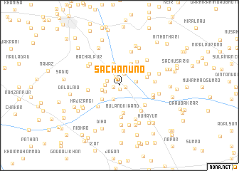 map of Sachan Uno