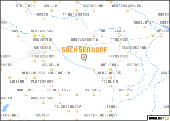 map of Sachsendorf