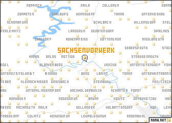 map of Sachsenvorwerk