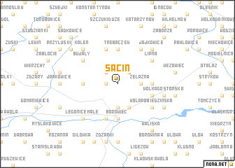 map of Sacin