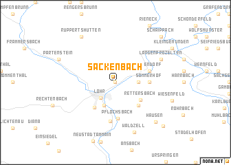 map of Sackenbach