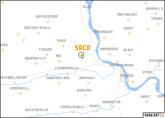 map of Saco