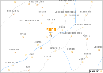 map of Saco