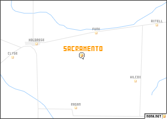 map of Sacramento