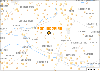 map of Sacua Arriba