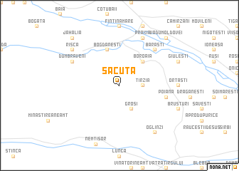 map of Săcuţa