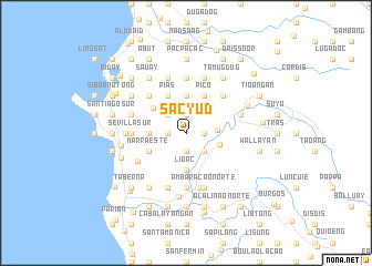 map of Sacyud