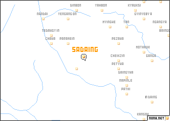 map of Sadaing