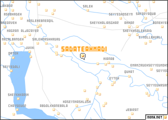 map of Sādāt-e Aḩmadī