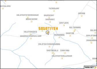 map of Sādātīyeh