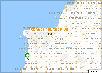 map of Sadd al Bawsharīyah