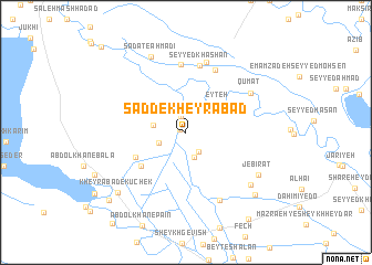 map of Sadd-e Kheyrābād