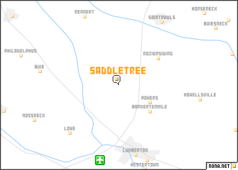 map of Saddletree