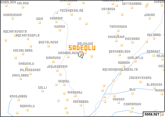map of Şādeqlū