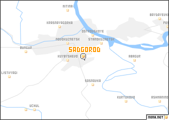 map of Sad-Gorod