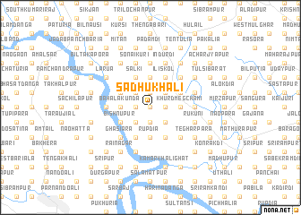 map of Sādhukhāli