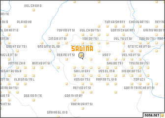 map of Sadina