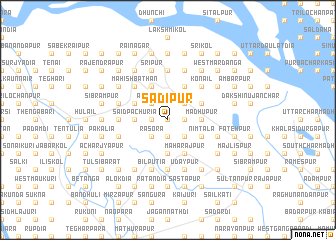 map of Sādipur