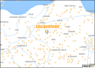 map of Sādiq Kanhar