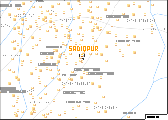 map of Sādiqpur