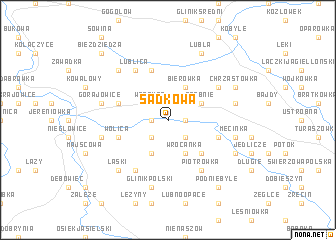 map of Sadkowa