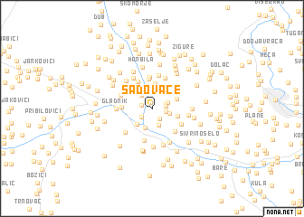 map of Sadovače