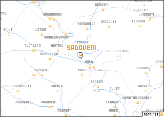 map of Sadoveni