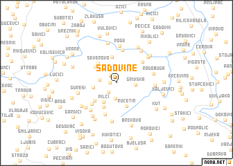 map of Sadovine