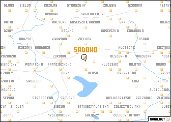 map of Sadowo