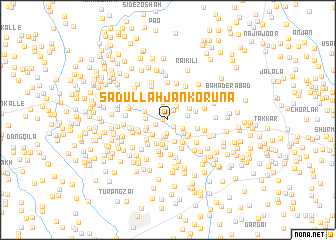 map of Sādullāh Jān Korūna
