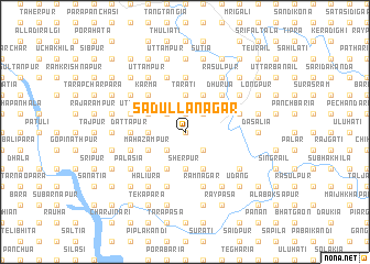 map of Sādullānagar