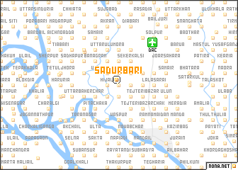 map of Sadurbāri