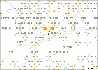 map of Sadurnín