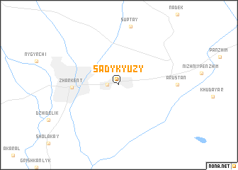 map of Sadykyuzy