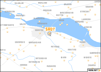 map of Sady