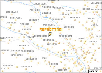 map of Saebattŏgi