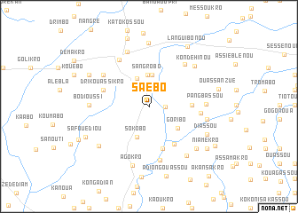 map of Saebo