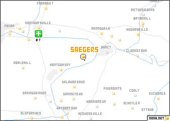 map of Saegers