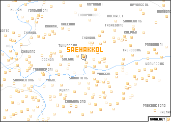 map of Saehak-kol