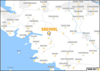 map of Saem-mal