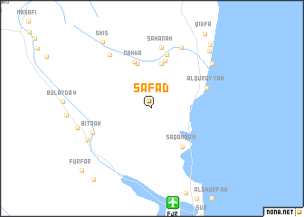 map of Şafad