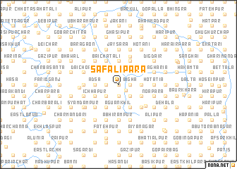 map of Sāfalipāra