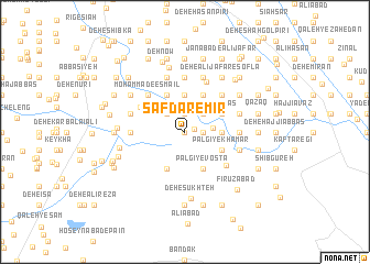 map of Şafdar-e Mīr