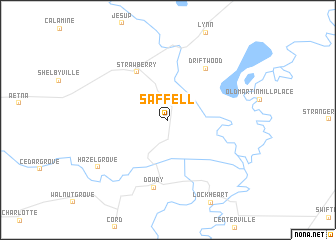map of Saffell