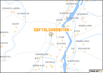 map of Şafţ al Gharbīyah