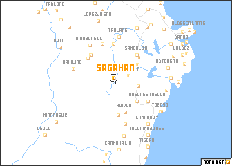 map of Sagahan